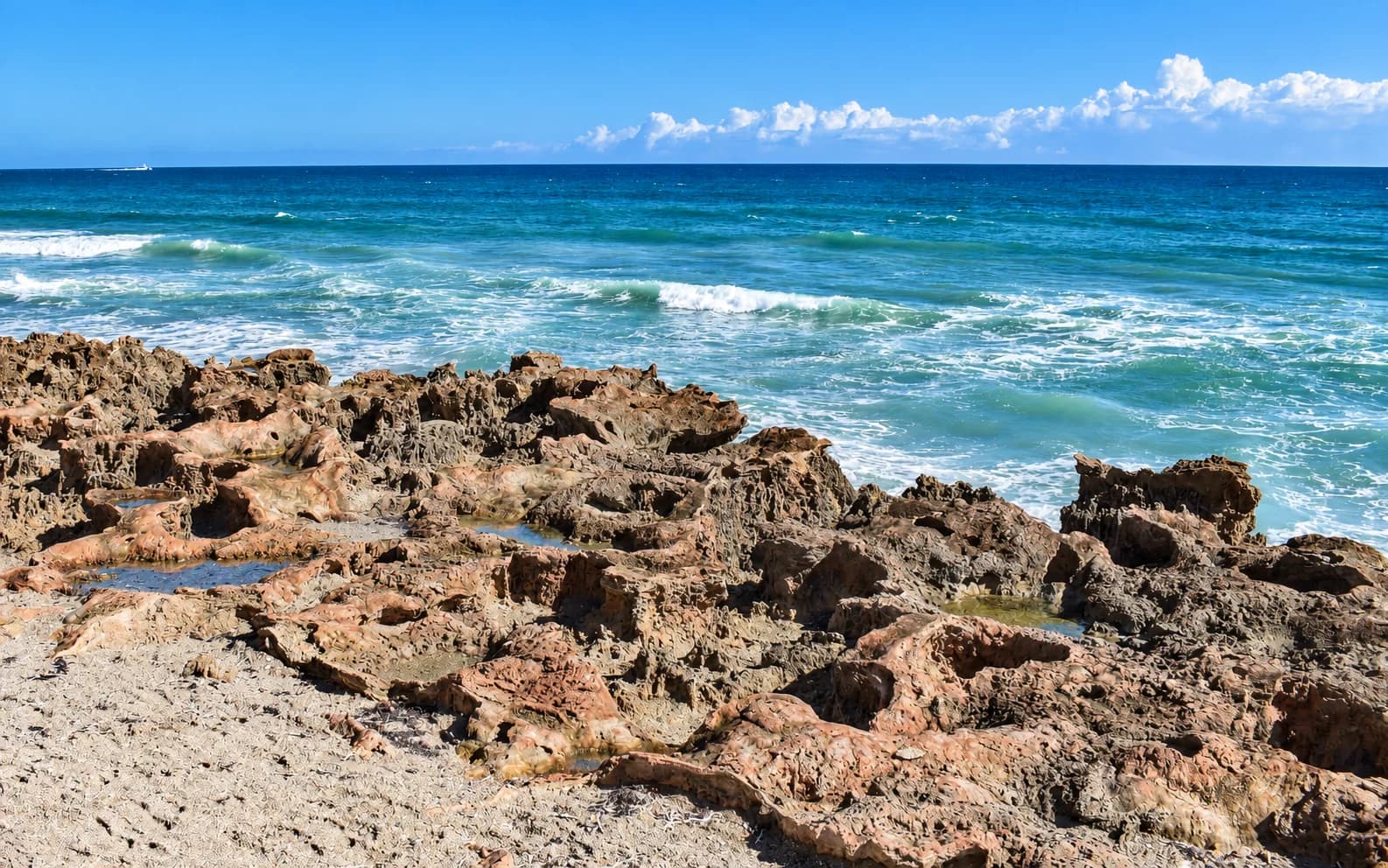 Hutchinson Island coast at Gilbert’s Bar, north of Bathtub Beach